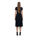 Desigual Women’s Black Short Dress with Square Neckline elegantly displayed