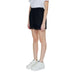 Black mini skirt with scalloped lace hem worn with white sneakers - Only Women Short