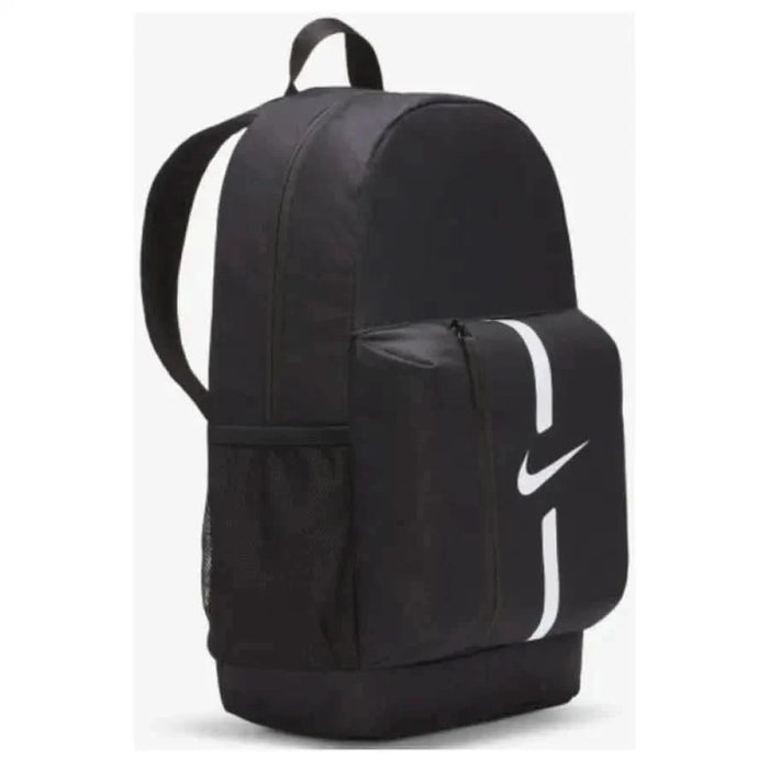 Black Nike Men Bag backpack featuring a white logo and stylish accents