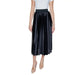 Vila Clothes black pleated midi skirt with a high waistband - women’s fashion skirt