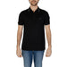 Black polo shirt with white collar trim from Boss Men’s Spring/Summer Collection