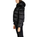 Black puffer jacket with hood from Calvin Klein Jeans for women, stylish and versatile