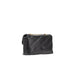 Black quilted leather clutch purse with gold-tone zipper in Pinko Women Bag