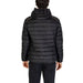 Black quilted puffer jacket displayed from the back Alviero Martini Prima Classe Men Jacket