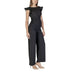 Black ruffled-sleeve jumpsuit from Rinascimento, perfect for stylish occasions