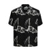 Jack & Jones black shirt with skeleton print for men