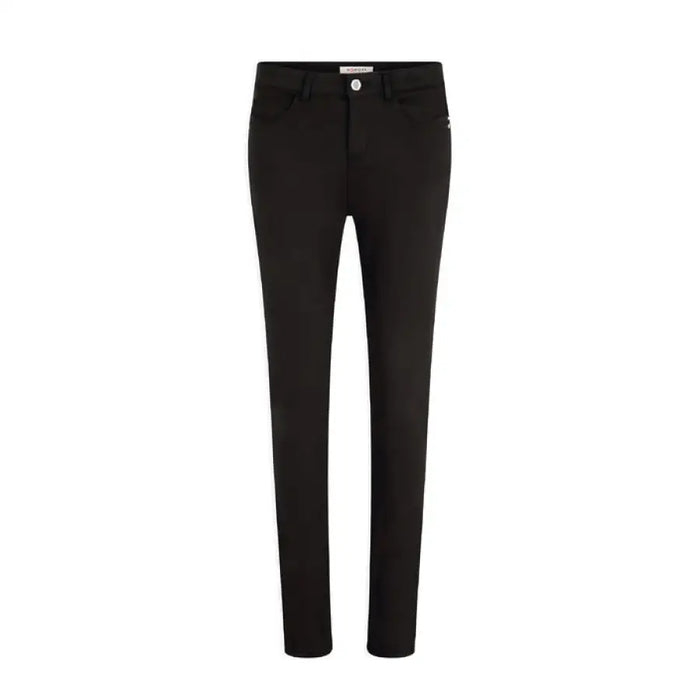 Black slim-fit trousers by Morgan De Toi for women, ideal for stylish and versatile outfits