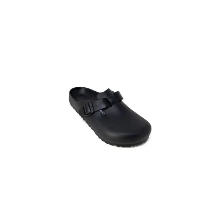 Black slip-on clog with adjustable strap from Birkenstock Men Slippers collection