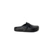 Birkenstock Women Slippers - Black Slip-On Sandal with Buckle Strap