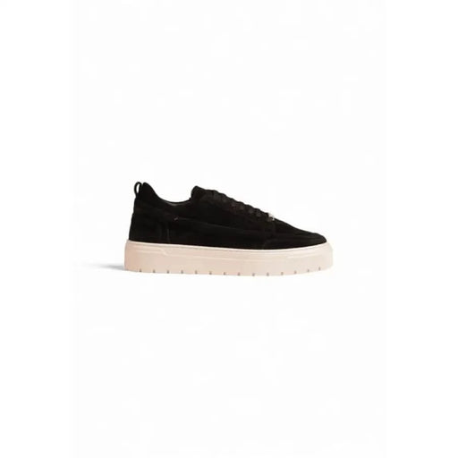 Black suede sneaker with thick off-white sole from Antony Morato Men Sneakers