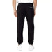 Armani Exchange Men Trousers Black sweatpants with elastic cuffs and small logo on back pocket