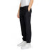 Black Armani Exchange Men trousers featuring an elastic waistband and side pockets