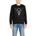 Antony Morato Men Sweatshirt featuring a black sweatshirt with a fierce cat face graphic