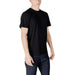 Black Cotton Round Neck T-Shirt from Colmar Originals paired with jeans for casual style