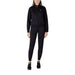 EA7 Women’s Jumpsuit in Black featuring Zip and Mandarin Collar for stylish comfort