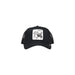 Goorin Bros Black Baseball Cap for Men featuring a dog patch on the front panel