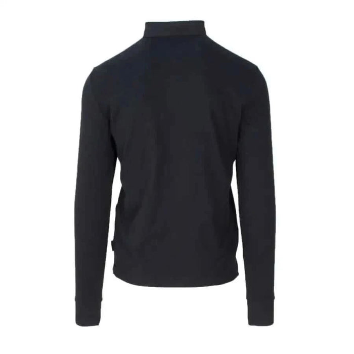 Black turtleneck sweater with long sleeves by Armani Exchange for men