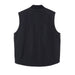 Dickies Men Gilet featuring a black vest with white collar and shirt