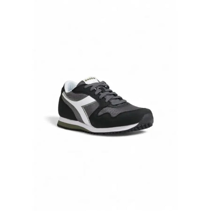 Black and white Diadora Men Sneakers featuring a distinctive side logo