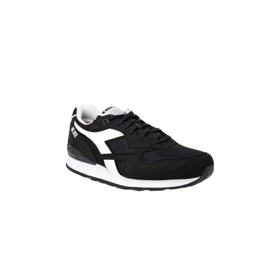 Black and white Diadora Men Sneakers featuring a distinctive side logo design