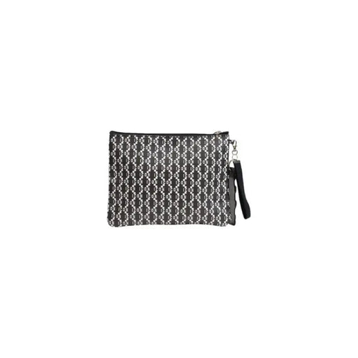 Black and white patterned clutch purse with zipper, part of Icon Men Cross Body Bag