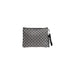 Black and white patterned clutch purse with zipper, part of Icon Men Cross Body Bag