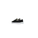 Crime London men sneakers in urban city fashion - black and white shoe with white sole