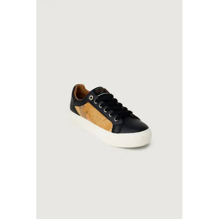 Alviero Martini Prima Classe women’s sneaker in black and white with cork detail