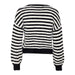 Black and white striped cropped sweater with long sleeves by Only - Women’s Knitwear