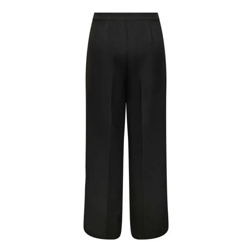 Black wide-leg trousers with elastic waistband from Jacqueline De Yong Women Trousers