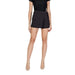 Black wrap-style shorts with side buckle detail from Jacqueline De Yong Women Skirt