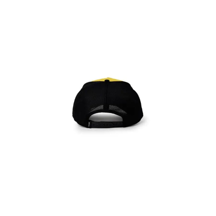 Goorin Bros Men Cap – Black and Yellow Hat on White Background