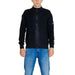 Black zip-up sweater with high collar from Calvin Klein Jeans Men Knitwear collection