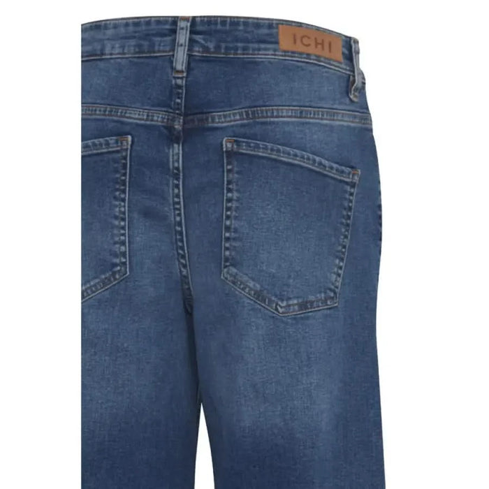 Blue denim jeans from Ichi Women featuring pockets for versatile styling