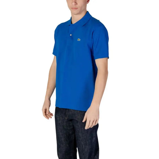 Lacoste Blue Polo Shirt for Men showcased in Spring Summer collection