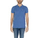 Blue polo shirt with logo on chest from Tommy Hilfiger Jeans Men collection