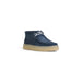 Blue suede chukka boot with a thick crepe sole from Clarks Men Lace Ups Shoes