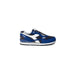 Blue, white, and black Diadora Men Sneakers featuring a distinctive side logo