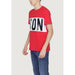 Boy in Icon Icon Men T-Shirt, red with word on front