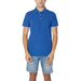 Bright blue short sleeve polo shirt with collar from Suns Men Polo collection