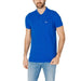 Bright blue polo shirt with logo on chest from Tommy Hilfiger Jeans Men collection