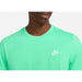 Bright mint green Nike Men T-Shirt with white logo on the chest