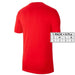 Bright red short-sleeved Nike men’s t-shirt with a crew neck