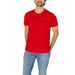 Bright red ’EA7’ logo t-shirt for men - Ea7