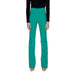 Sandro Ferrone Women’s Bright Teal High-Waisted Flared Leg Trousers