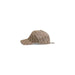 Brown Guess Women’s Cap featuring a stylish repeating monogram pattern