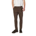 Brown Borghese Men Trousers with straight legs and front pockets for versatile style