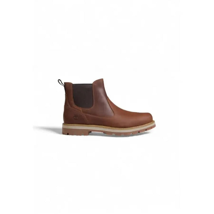 Brown leather Chelsea boot with chunky sole from Timberland Men Boots collection