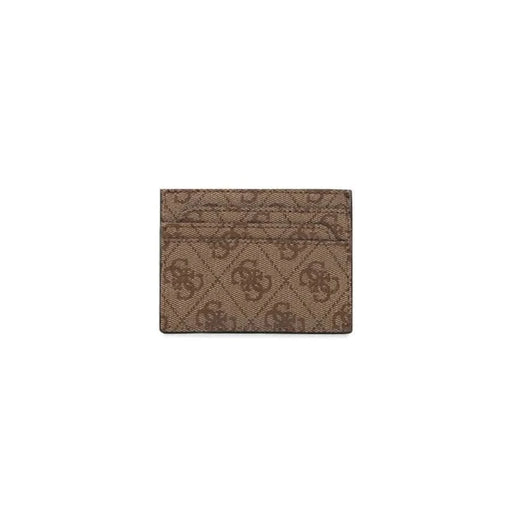 Brown patterned Guess Women Wallet with logo design