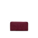 Burgundy leather wallet with embossed design from Desigual Women Wallet collection